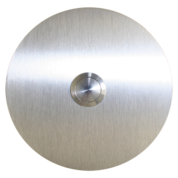 Klingel Modell "Queens groß" mit LED Drücker grün Edelstahl V2A