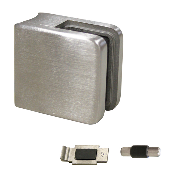 Glasklemme Modell 11 für Rohr Ø 42,4 mm Edelstahl V2A