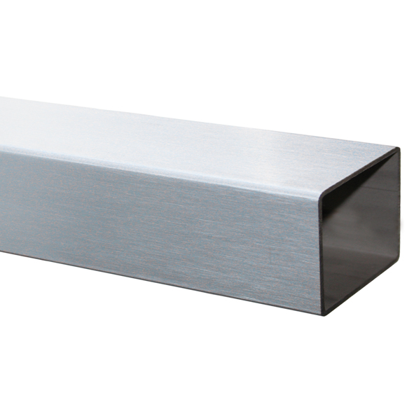 Vierkantrohr 50 x 30 x 2,0 mm, Länge 750 mm Edelstahl V2A