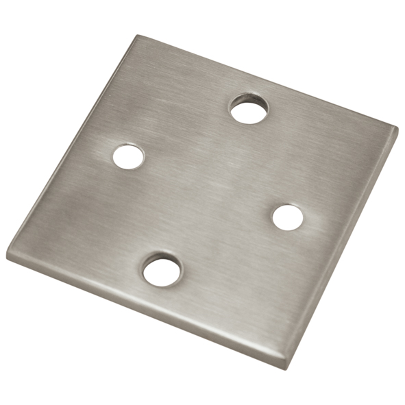 Wandanker Platte Ø 85 x 85 x 6 mm ohne Distanzstücke Edelstahl V2A