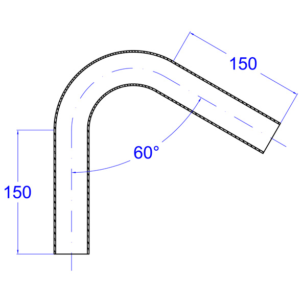 90°,Edelstahl Rohr Bogen,R=2,5 Schweißbogen,28x2,0 mm,V2a,Edelstahlbogen,lang 