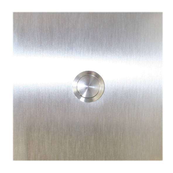 Klingel Modell "Staten Island groß" mit LED Drücker blau Edelstahl V2A