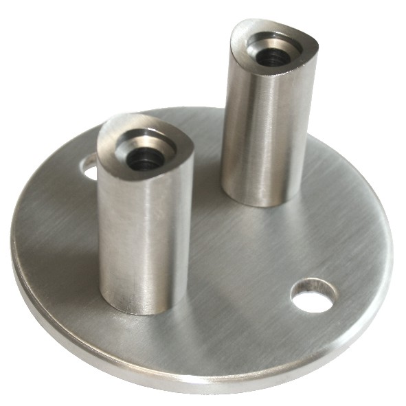 Wandanker Ø 100 und Abstand 50 mm, für Rohr Ø 42,4 mm Edelstahl V2A