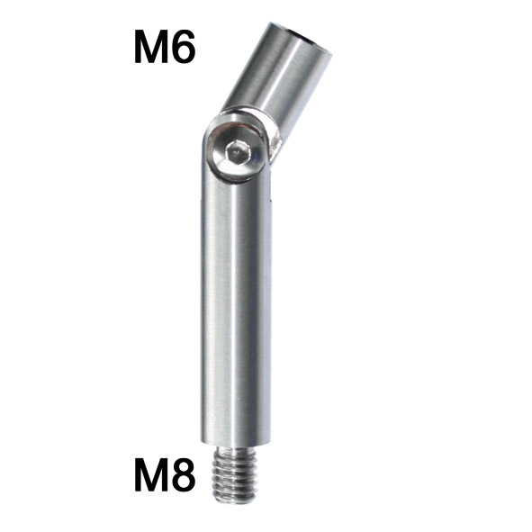 Handlaufträgerstütze mit Gelenk Edelstahl V2A