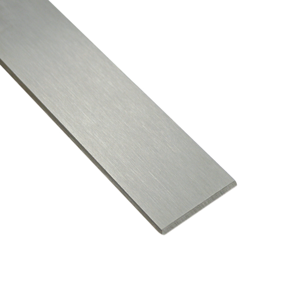 Flachstahl 50 x 8 mm geschliffen, Länge 1450 mm Edelstahl V2A