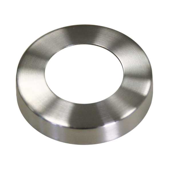 Abdeckrosette mit Ø 76 mm, Mittelloch Ø 42,5 mm Edelstahl V2A