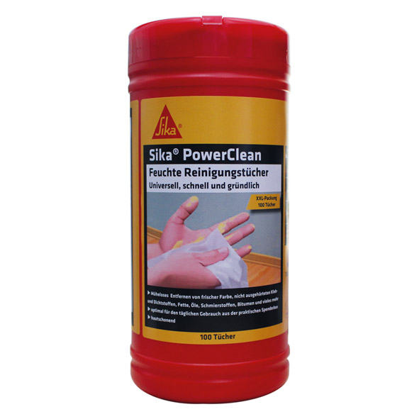 Sika PowerClean - 100 feuchte Reinigungstücher