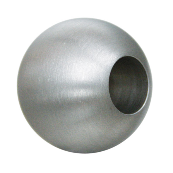 Zierkugeln Durchgangsbohrung mit Ø 30 mm und für Ø 12 mm Stab Edelstahl V2A , geschliffen
