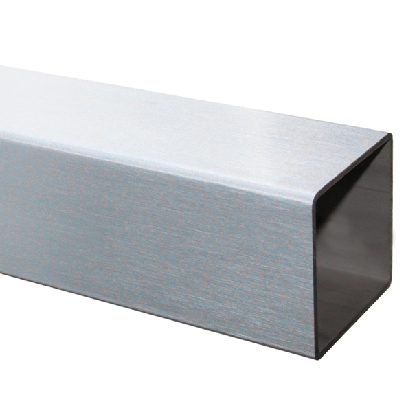 Vierkantrohr 100 x 100 x 2,0 mm, Länge 250 mm Edelstahl V2A Vierkantrohr 100 x 100 x 2,0 mm, Länge 250 mm Edelstahl V2A