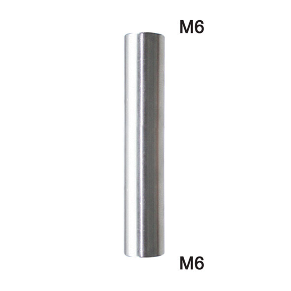 Handlaufträgerstütze Ø 12 mm und Länge 68 mm mit Innengewinde beidseitig M6 Edelstahl V2A