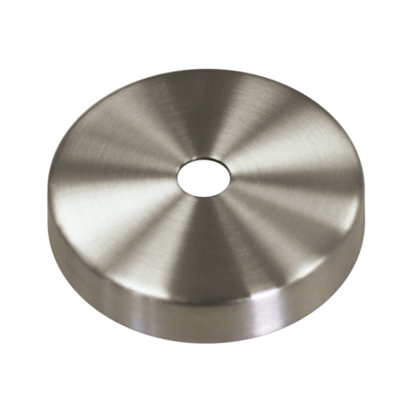 Abdeckrosette mit Ø 76 mm, Mittelloch Ø 14,5 mm Edelstahl V2A