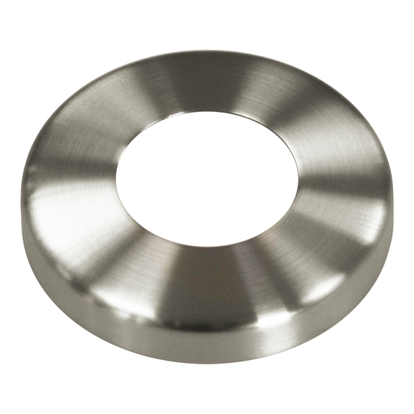 Abdeckrosette mit Ø 90 mm, Mittelloch Ø 48,5 mm Edelstahl V2A