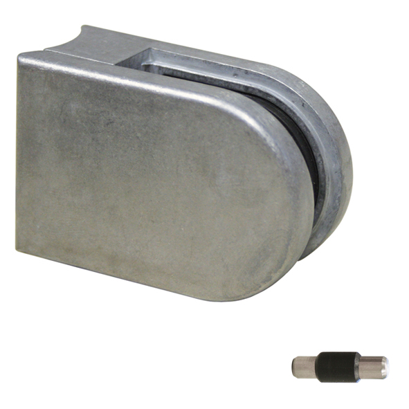 Glasklemme Modell 02 für Rohr Ø 48,3 mm Zinkdruckguss