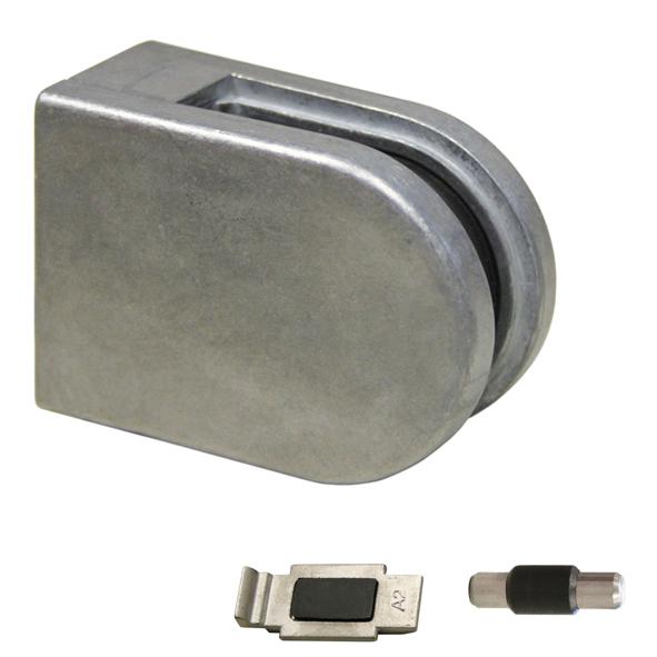 Glasklemme Modell 15 flacher Anschluss Zinkdruckguss